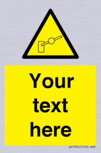 Custom warning barrier